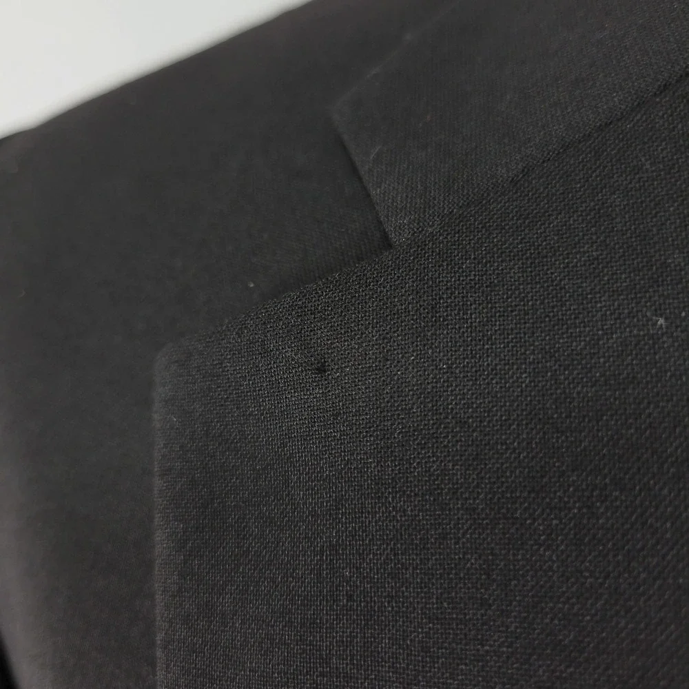 Nautica Men's Sport Coat Blazer Two Button Solid Black‎ Wool Size 40L